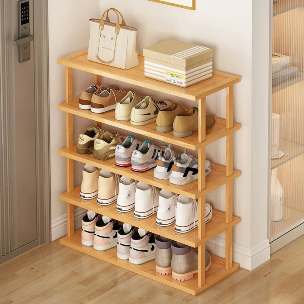 Bamboo Shoe Rack Detachable Shoe Rack for Easy Installation Storage Rack Entrance Storage Rack Multi-layer Simple Storage Rack