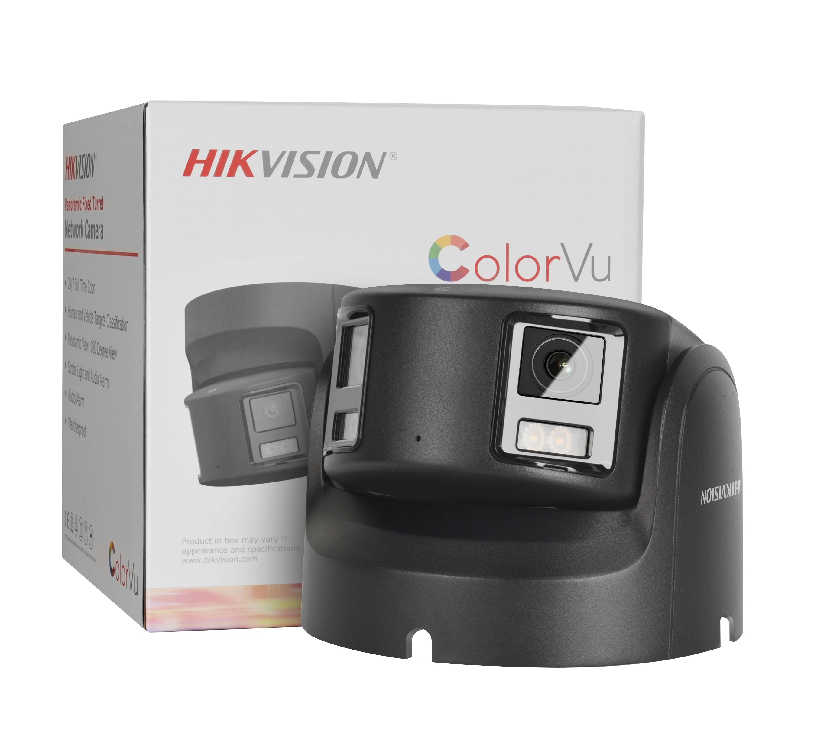 Hikvision 8MP Camera DS-2CD2387G2P-LSU/SL 4K Turret Panoramic ColorVu Color Night Built-in Mic Speaker Strobe Light Audio Alarm