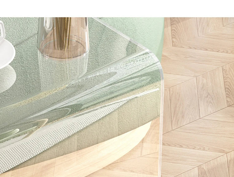 C-type Acrylic Sofa Tables Clear Side Coffee Table Living Room Bay Window Computer Table Bedroom Corner Stand Balcony Storage