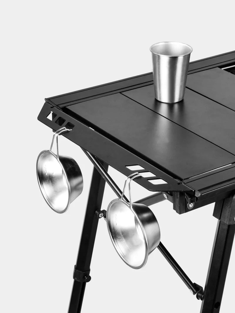 Folding IGT table 5 Unit Lightweight table Backpack roll table Expand adjustable leg desk Desktop burner bbq table
