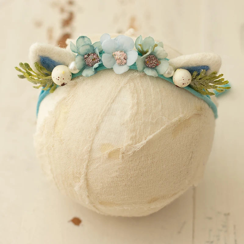 ❤️Newborn Photography Props Accessory Cute Manual Headband Studio Baby Photo Cartoon Ear Headwear Infant Shoot Accessories