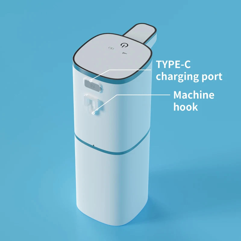 400ML Light Display Wall-Mounted Or Desktop 4-Levels Adjustable Induction Infrared Electric Automatic Smart Sense Soap Dispenser