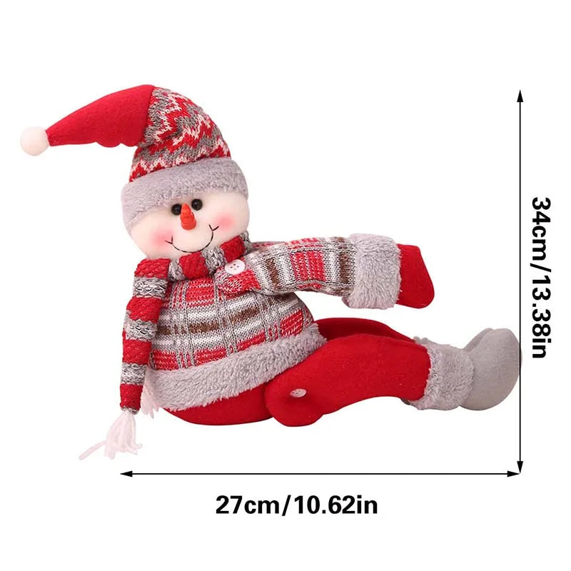 Christmas Curtain Buckle Doll Merry Christmas Decorations for Home Christmas Window Ornament Xmas Navidad Noel Gifts New Year