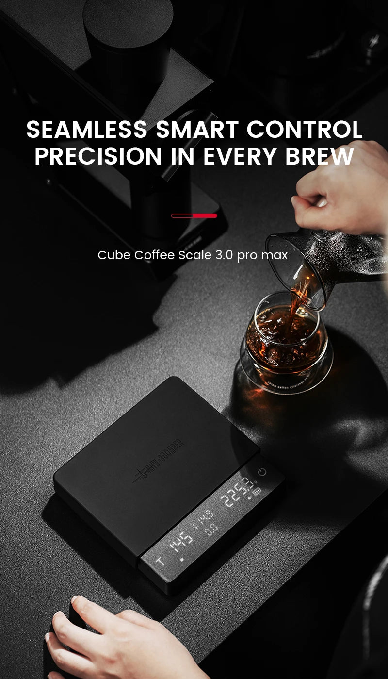 MHW-3BOMBER Upgrade Digital Kitchen Coffee Scale High Precision Rechargeable Espresso Electronic Scale Barista Accessories