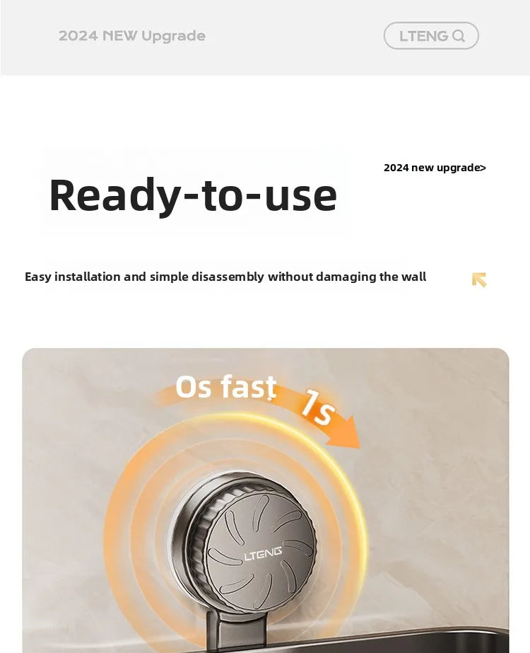 Bathroom suction cup triangular basket storage rack, bathroom washbasin corner, no need to drill holes, wall-mounted toilet