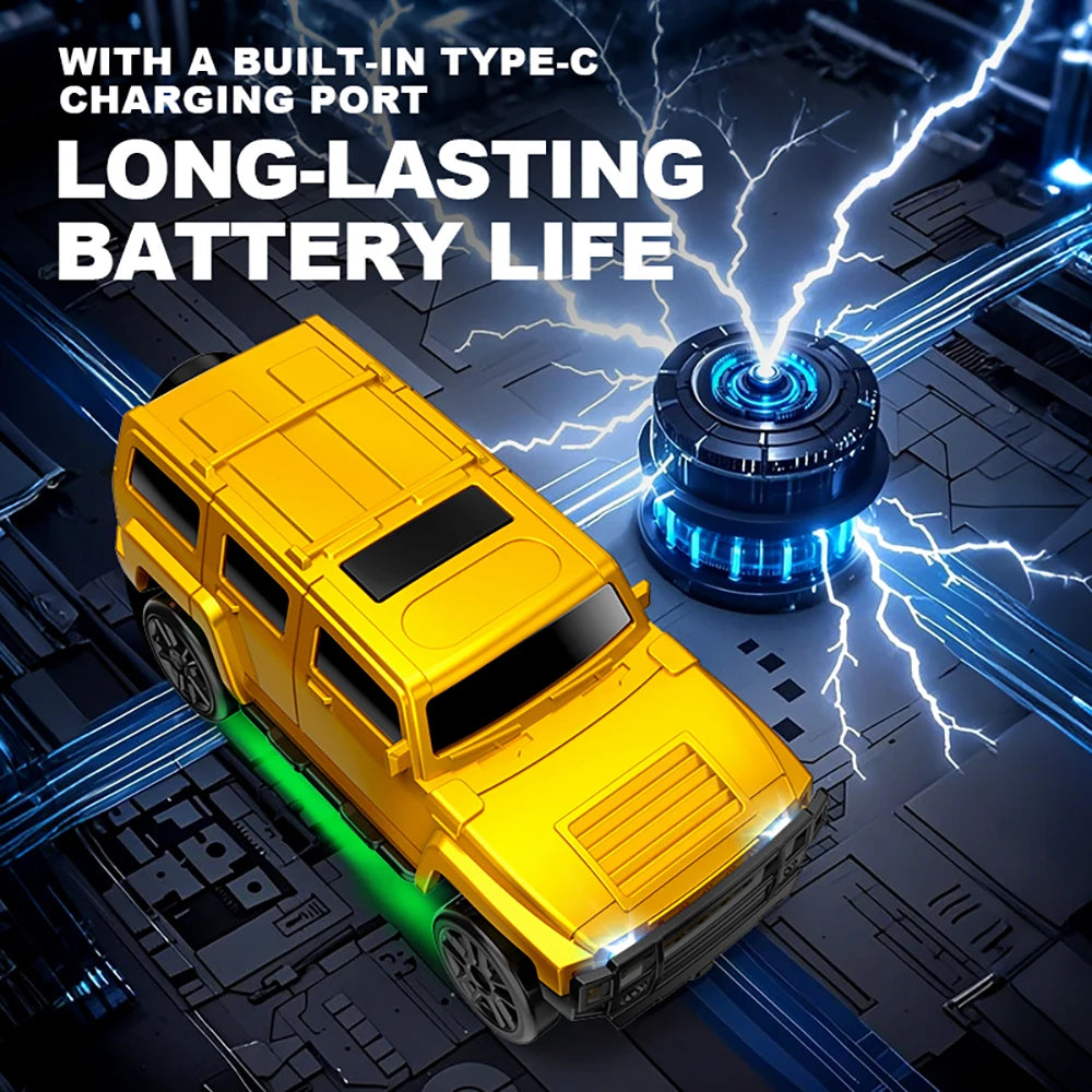 1: 64 Desktop Drift Car Four-Wheel Drive Full Proportion Mini Racing Toy With Rechargeable Battery, Children's Holiday Gift