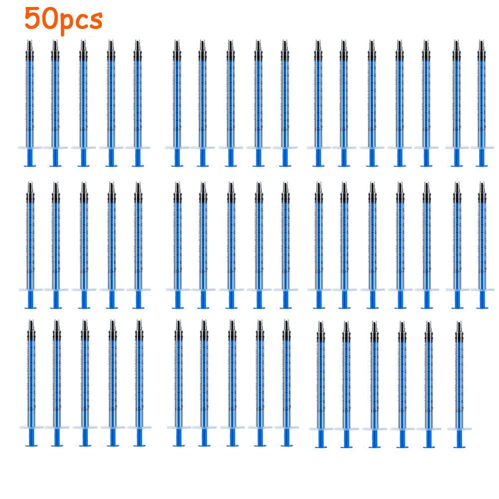 5-100Pcs 1ML 3ML 5ML Small Syringe Without Needles Analyze Disposable Nutrient Plastic Syring Injectors Ink Pets Feeding Tool