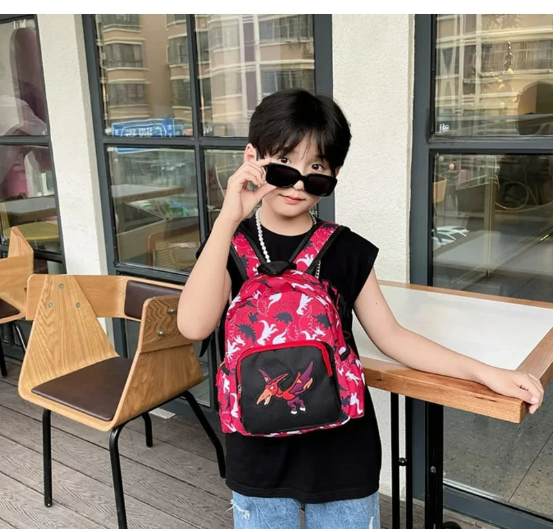 Kindergarten Backpack for Boys Fashion Dinosaur School Backpacks Cartoon Print Casual Kids School Bag Girls Schoolbags 3-8 Years