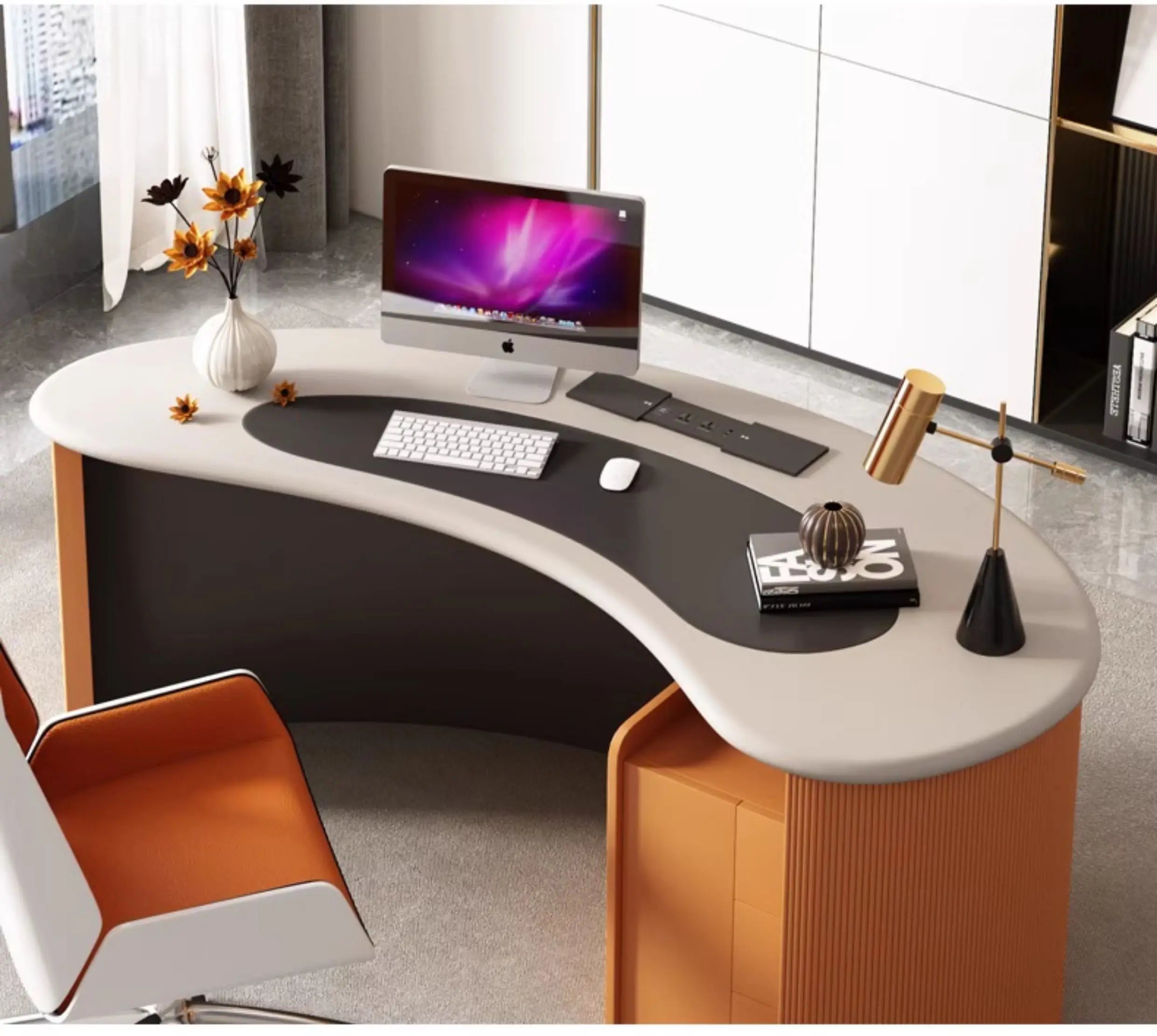 Crafts Aesthetic Office Desk Display Minimalist Cute Small Office Desk Study Modern Escritorio Oficina Commercial Furniture