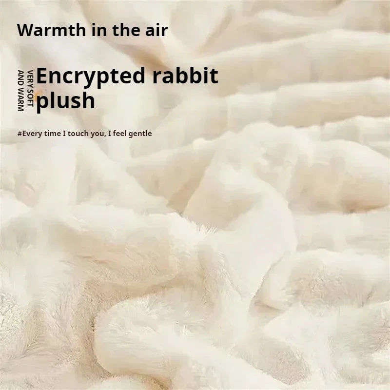 Vacuum Compression Sofa, Nordic Splicing Combination Sofa Bed, Beige/beige Cashmere and Rabbit Fur Are Optional, Customizable