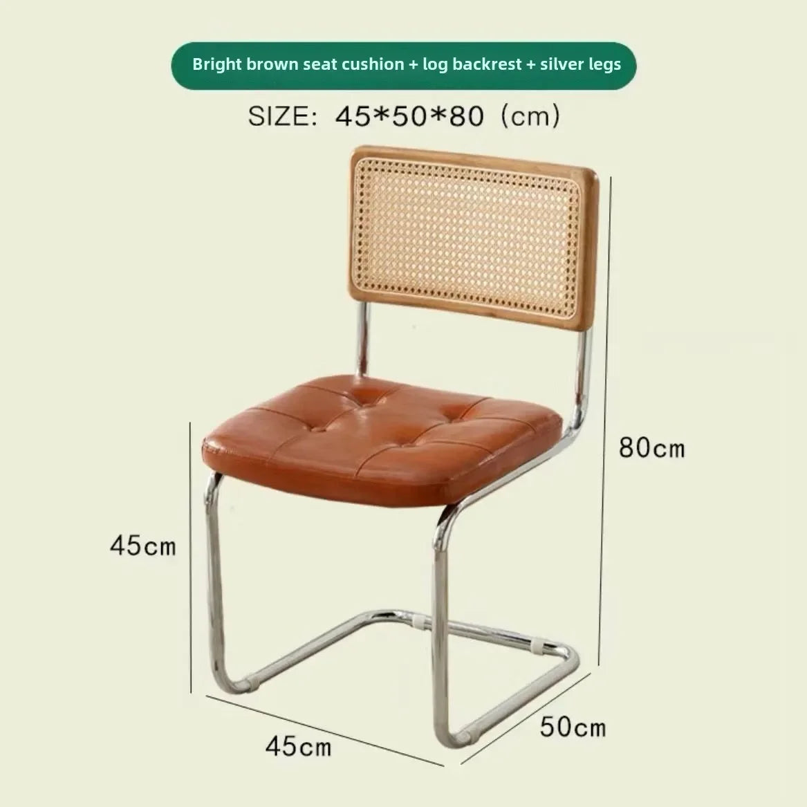 Kitchen Rattan Nordic Dining Chair Cesca Wooden Salon Design Ergonomic Dining Chair Modern Luxury Cadeira Home Furniture WK50DC