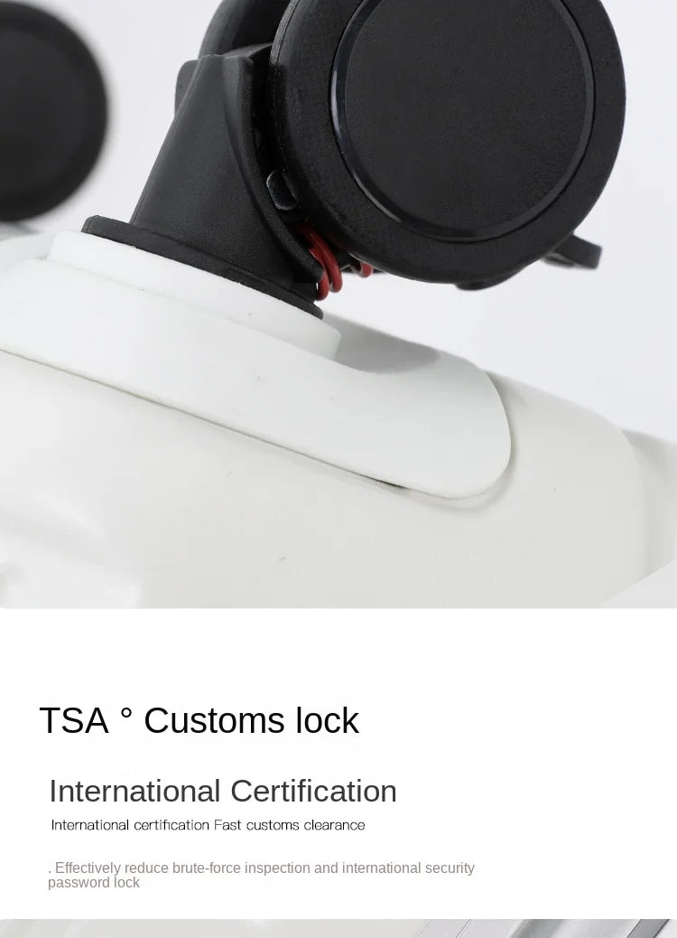 Large Capacity Travel Luggage Aluminum frame Suitcase Trolley Case 24/28/30 inch Travel Suitcase with Cup Holder Boarding Case