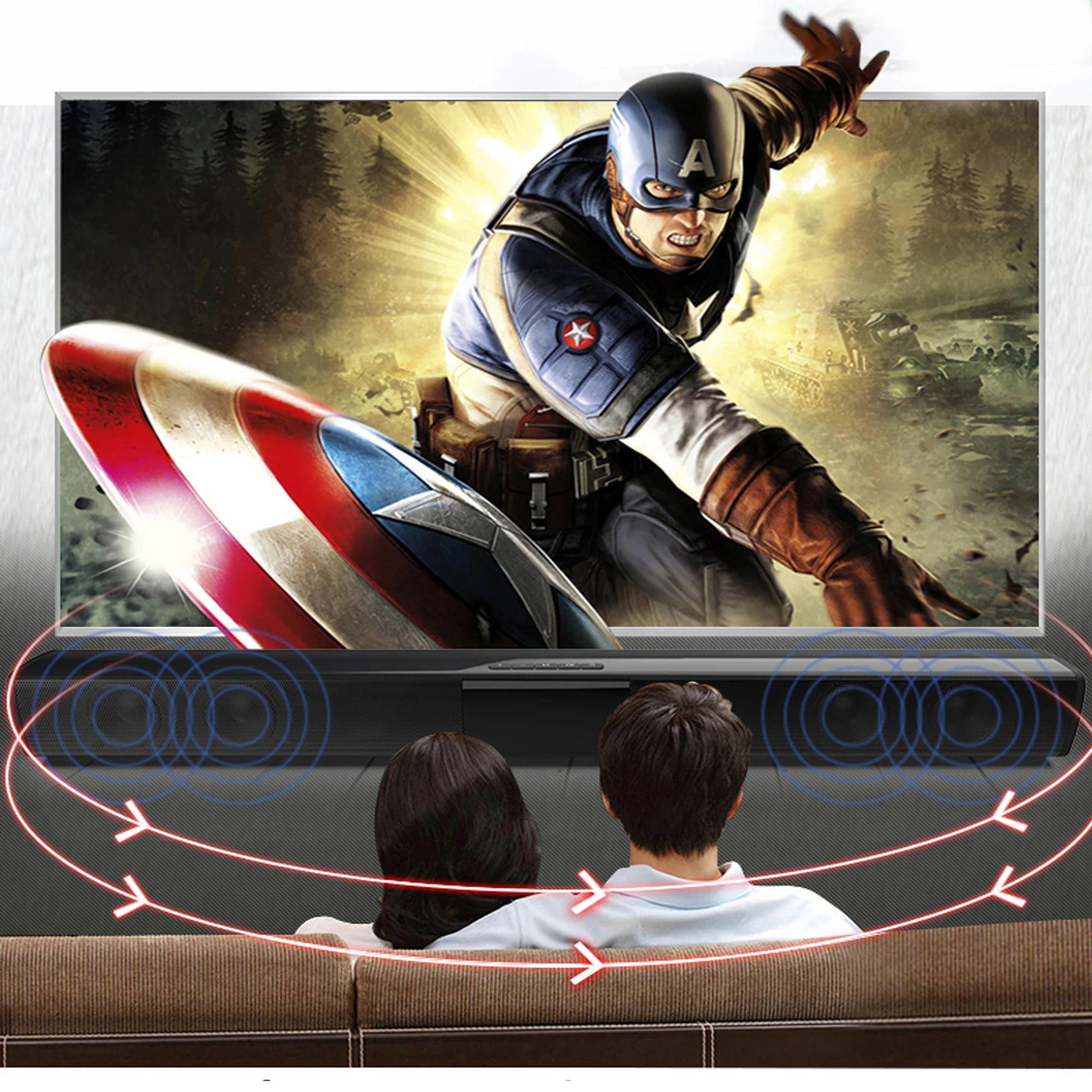 PHONEPACE Wireless Bluetooth Sound bar Speaker System Super Power Speaker Surround Stereo Home Theater TV Projector