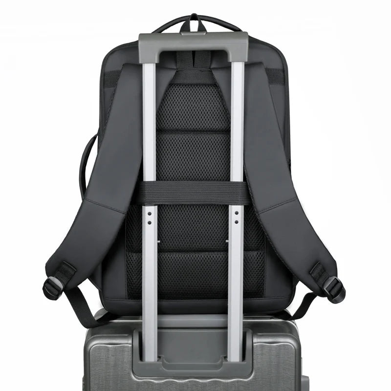 Rilibegan Men Travel Backpack Expand Oxford Big Capacity USB Charge Business Male Backpacks Computer Men Backpacks