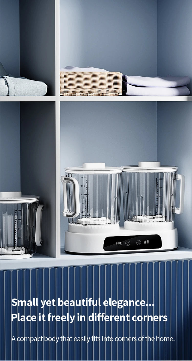 U10 Double Barrel Mini Washing Machine LED Digital Display Small Semi Automatic Wheel Home Dormitory Portable Washing Machine.