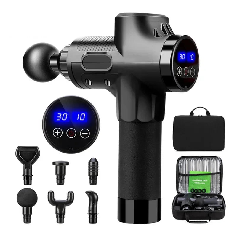 Professional-Grade Percussion Massage Gun - Deep Tissue Muscle Relaxation Back & Body Deep Tissue Relaxation