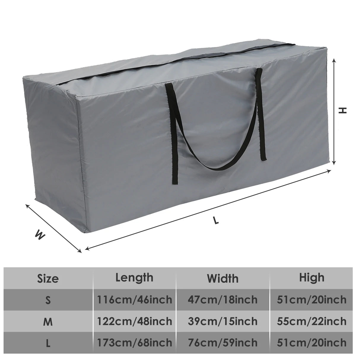 Cushion Storage Bag Large Capacity Furniture Protective Cover Outdoor Garden Waterproof Dustproof Christmas Tree Organizer New