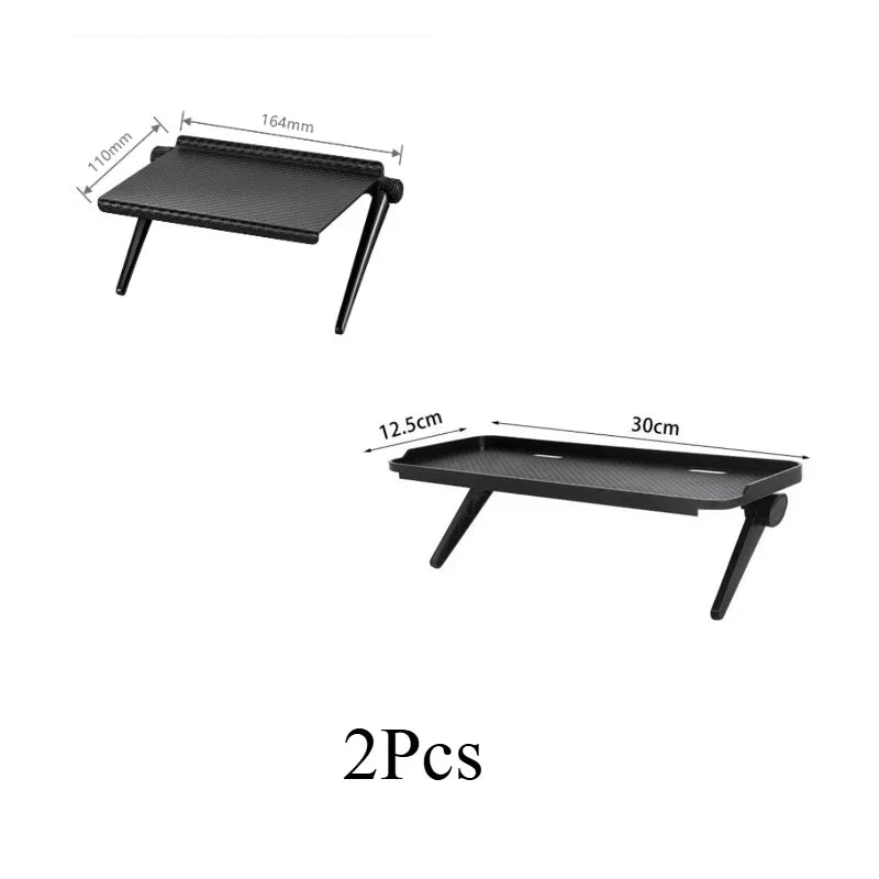 Adjustable TV/Monitor Top Shelf Organizer - Universal Space-Saving Rack for Router, Media Box,Accessories & Cable Management