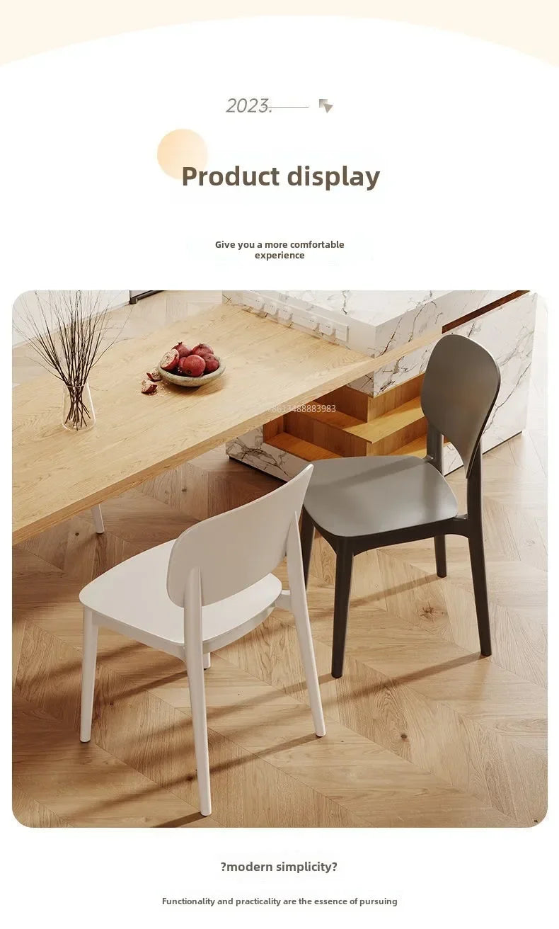 Hot Chair, Plastic, Household, Thickened, Restaurant, Backrest Chair, Commercial, Dining Chair, Modern, Simple, Comfortable