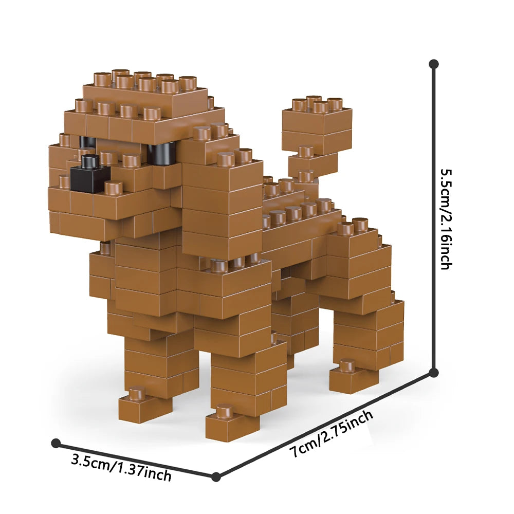 Mini Dachshund Dog Building Blocks Toy for Adults and Kids: Detailed and Lifelike Design,  Fun and Educational Construction Set