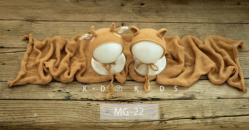 Knit Newborn Photography Wrap Multi-Color Soft Baby Posing Stretchable Wrap Studio Infant Shooting Background Accessories