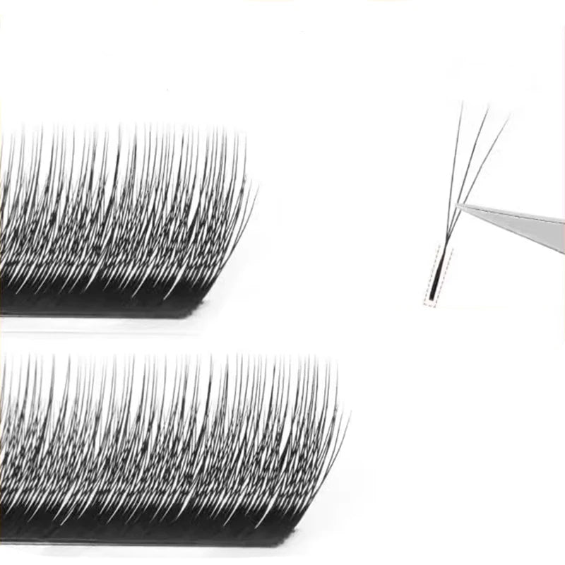 MARIA 3D Narrow W Shape Eyelashes Hand Premium lashes Soft Light Natural Lashes Extension Supplies Makeup Mesh Net Cross Lash