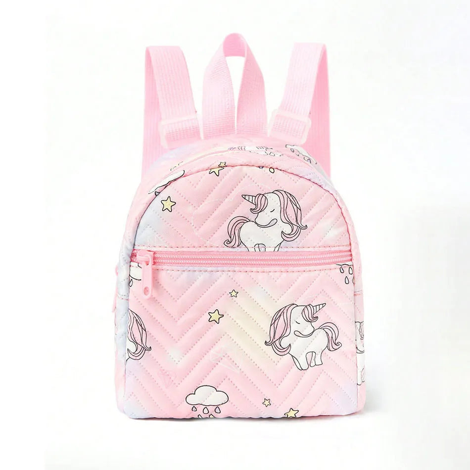 Girls Rainbow Unicorn Mini Backpack Children Kids Multicolored PU School Bag with Style and Durability for Little Fashionistas