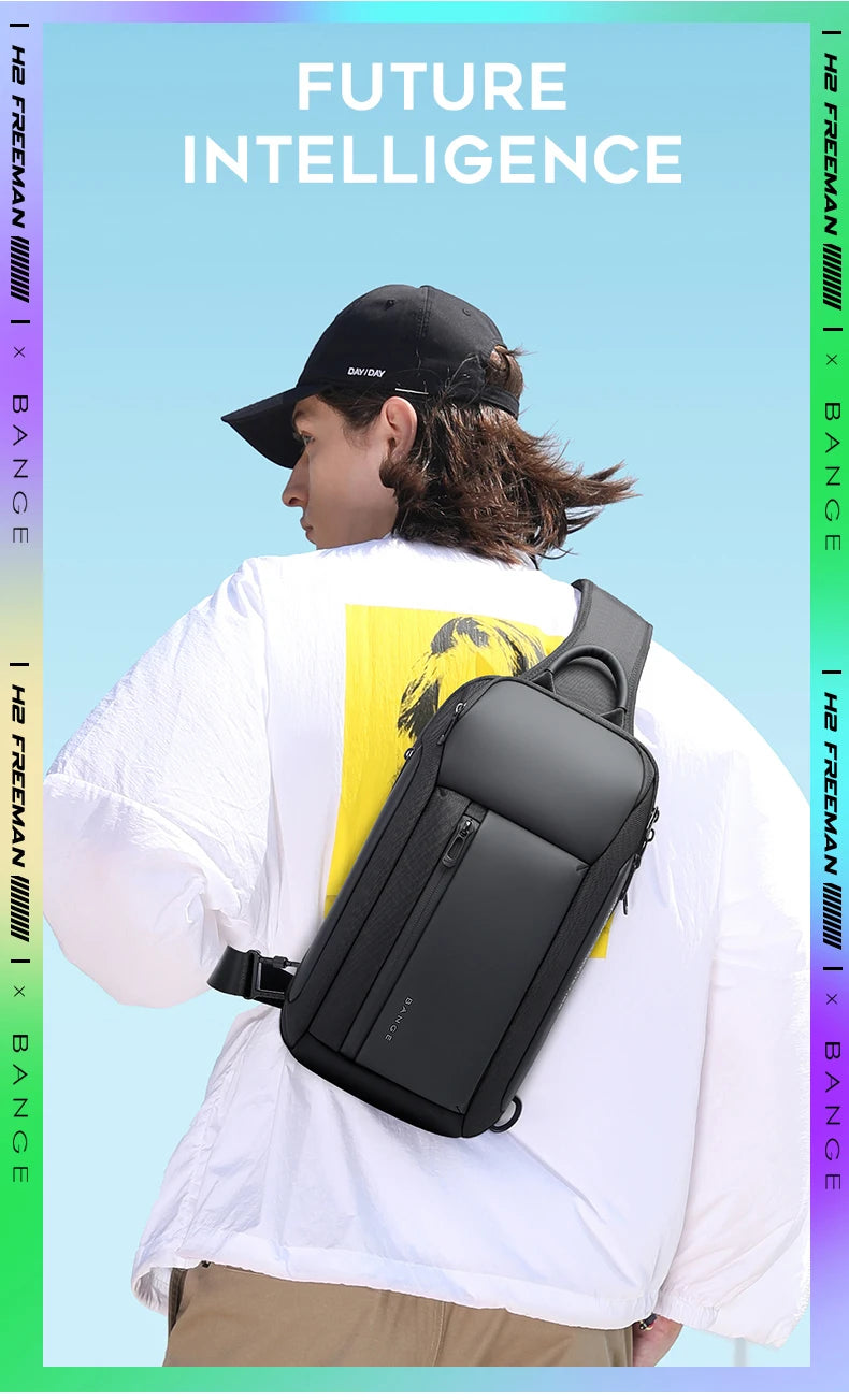 Bange New Oxford Fashion Waterproof Chest Bag Crossbody Bag Men's Models Men's Chest Bag Leisure Shoulder Satchel Large Capacity