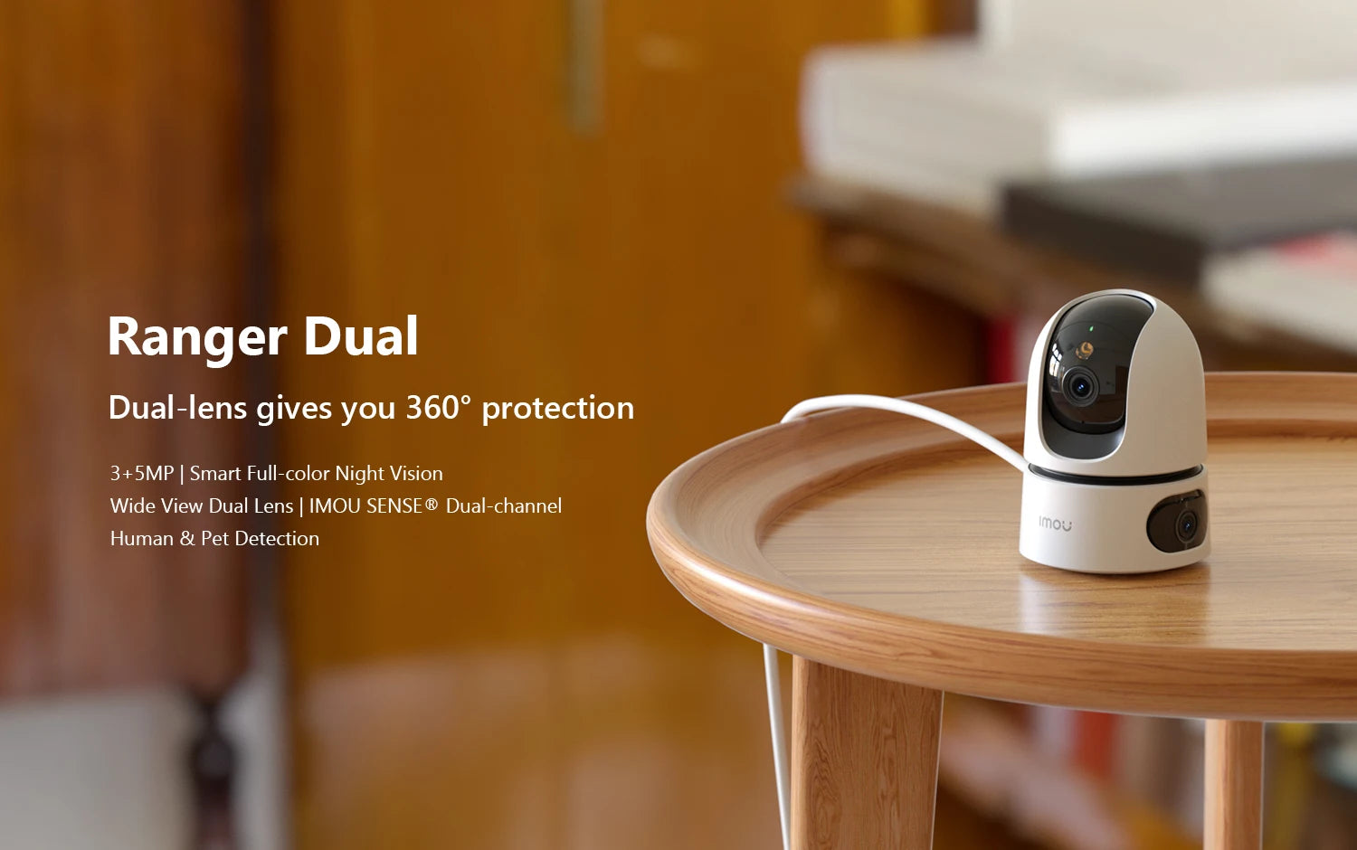 IMOU Ranger Dual PTZ WiFi Camera Dual Lens Home Indoor CCTV Surveillance Camera Auto Tracking Security Protection Baby Monitor