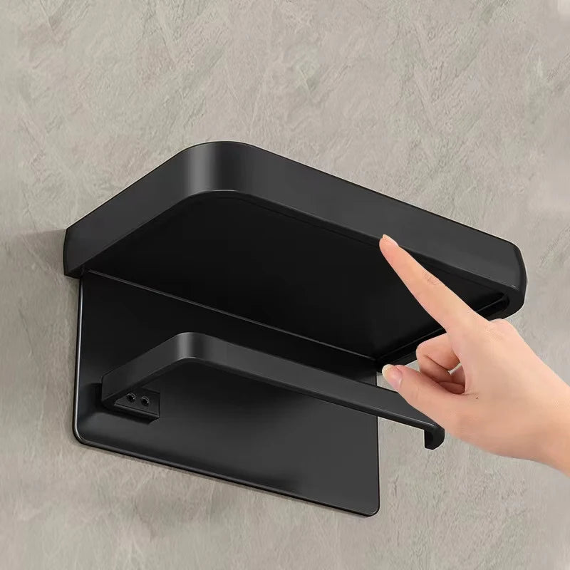 Aluminum Alloy Toilet Paper Holder Tissue Rack Bathroom Tissue Holder for Bathroom Storage Shelf Bathroom Accessories