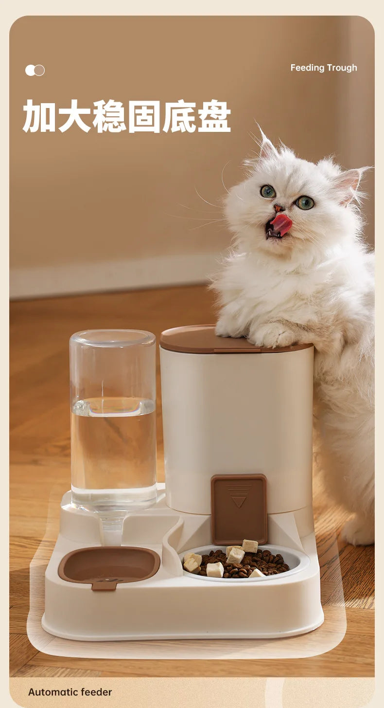 All-in-one Food and Water Feeding Machine Feeding Dispenser Exquisite Cat Dog Bowl Drinking Fountain Pet Feeder Water Supply