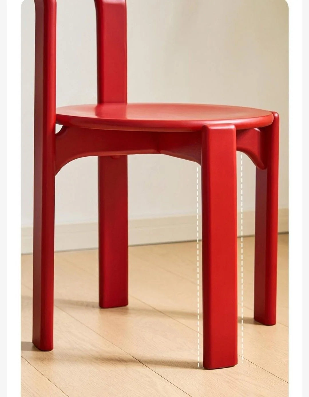 Viral Rey Dining Chair Mid-Century Solid Wood Stool French Bistro Vintage Designer Famous Home Cafe Furniture