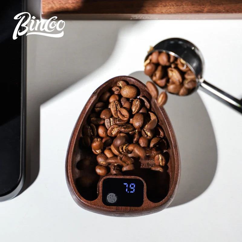 Bincoo Intelligent Electronic Scale Kitchen Scale Professional Coffee Scale Portable Bean Tray Precise Weight Rechargeable