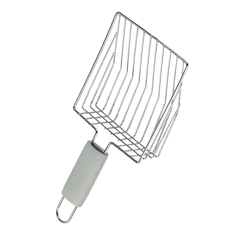 1Pcs Pet Cleaning Tool Metal Aluminum Alloy Cat Litter Scoop Stainless Steel Durable Handle Pet Poop Shovel