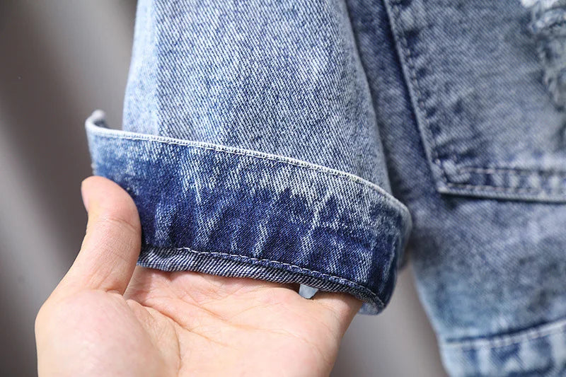 2-12 Years Girls Denim Jacket New Fashion Baby Kids Jean Coats For Girls Cute Rabbit Lace Bow Design Children Outerwear Clothing