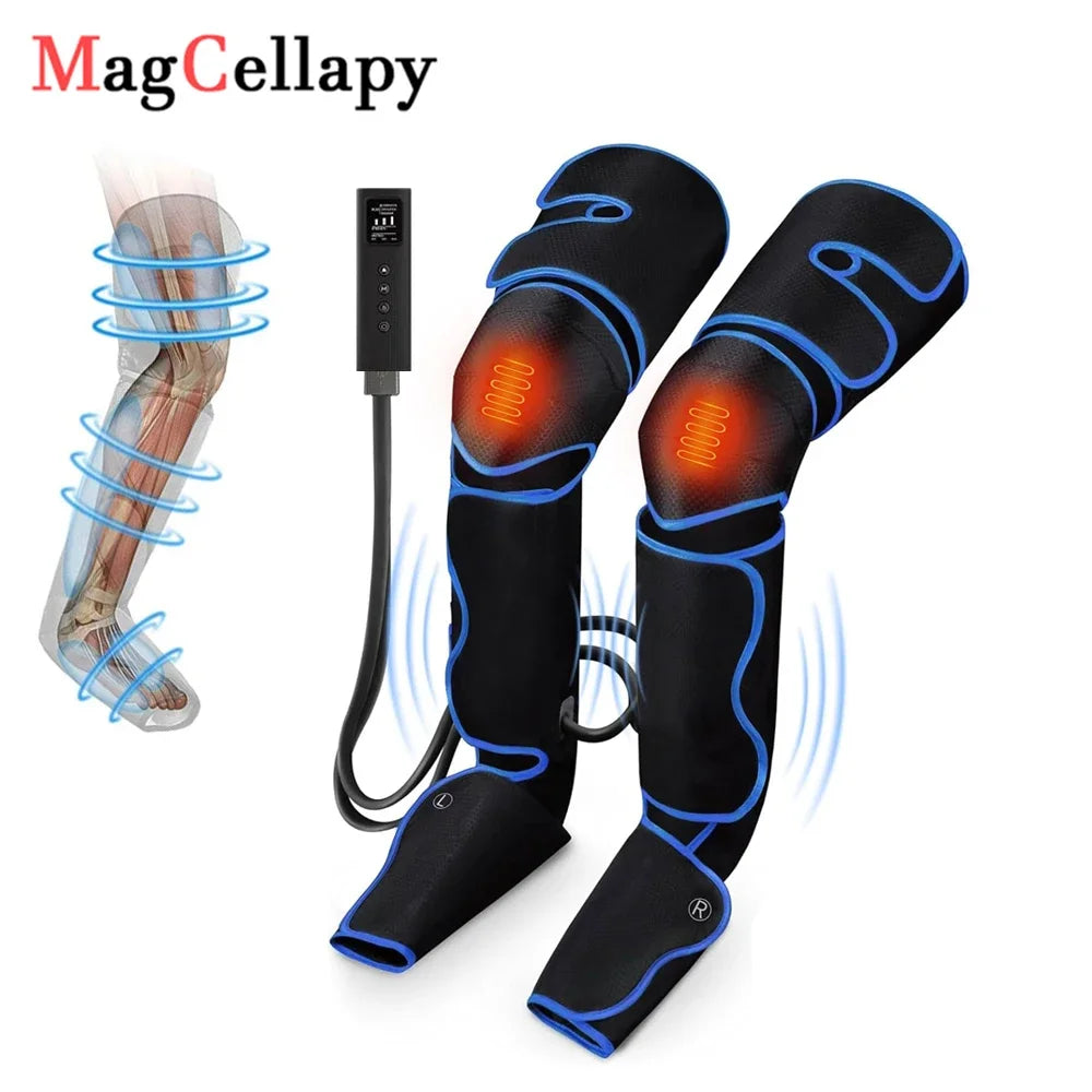 Air Compression Circulation Leg Massager Pneumatic Massage Boots Lymphedema Drainage Release For Athletes
