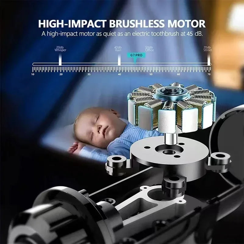 32 Speed LCD Body Massge Gun Vibration Neck Massager Portable Fitness Device For Body Neck Arm Deep Massager