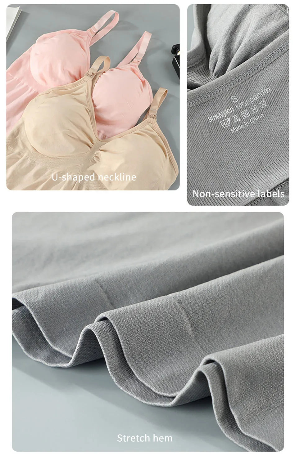 Maternity Breastfeeding Bra Tank Tops Women Comfortable Pressure Reducing Adjustable Shoulder Straps Anti Sagging Pregnant Bra