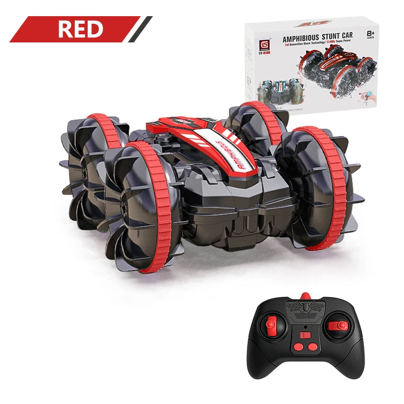 Amphibious Remote Control Car RC Stunt Car Vehicle Double-sided Flip Driving Drift Rc Cars Outdoor Toys for Boys Children's Gift