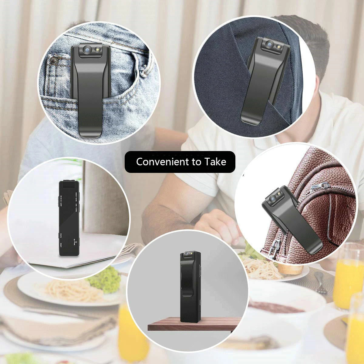 Vandlion Magnetic Digital Mini Camera HD Flashlight Micro Cam Webcam Motion Detection Snapshot Loop Recording Camcorders