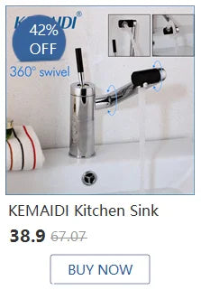 KEMAIDI Black Gold Shower Faucet Set Bathtub  4-way Mixer  Tap with Bidet and Shelf  Bathroom Rainfall Shower Systerm Wall Mount