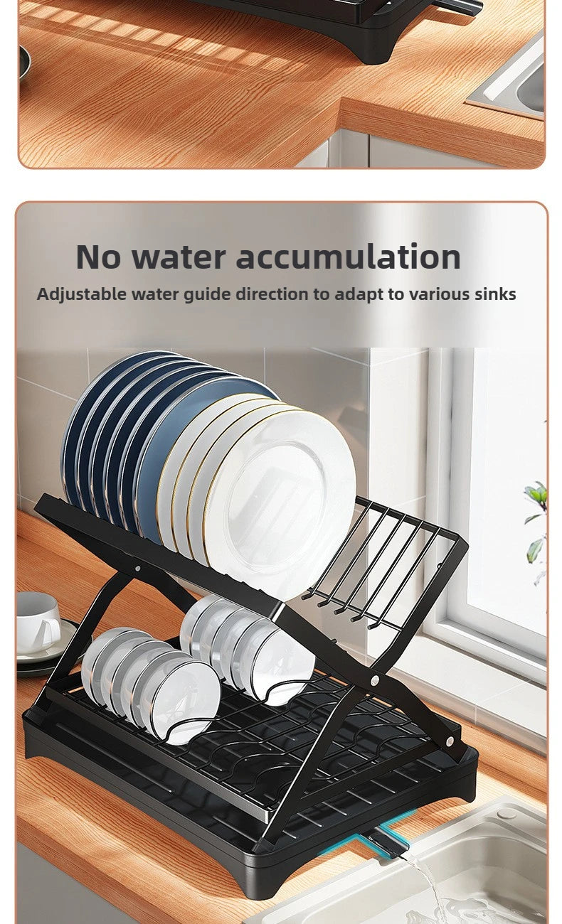 Non Perforated Folding Cabinet with Pull-out Basket Multifunctional Snack Storage Rack Household Kitchen Sink Storage Rack