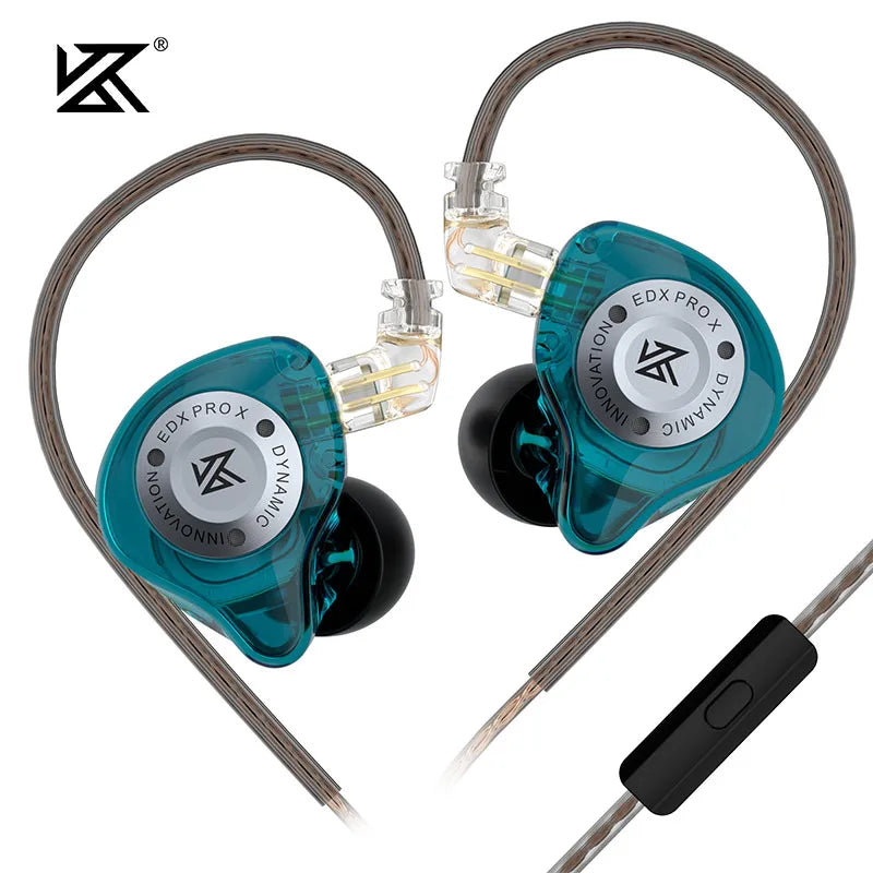 KZ EDX PRO X high-performance 10mm dynamic Hifi in ear sports music live monitoring wired headphones