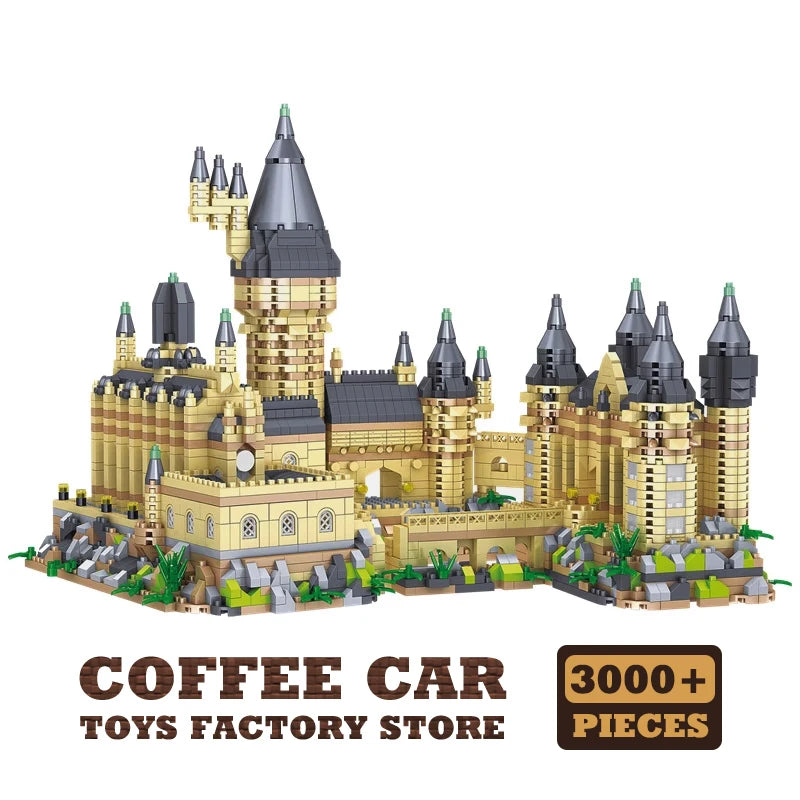Creative Magic School Model Diamond Bricks Sets Medieval Castle MOC Building Blocks DIY Plastic Toys Adult Kids Christmas Gifts