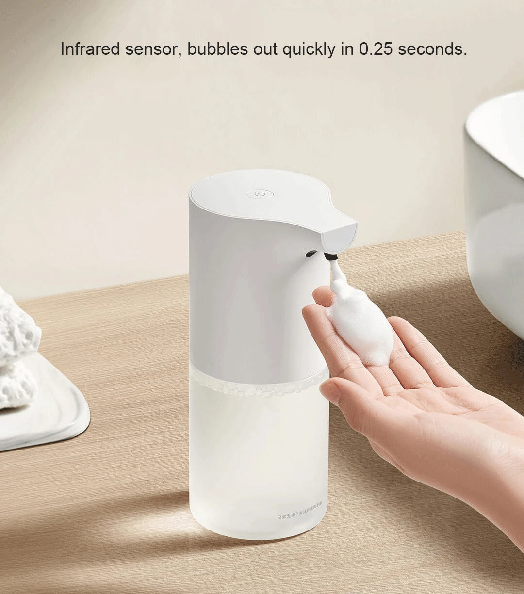 Original XIAOMI Mijia Soap Foam Dispenser 1S Automatic Induction Hand Washer USB Rechargeable Foaming Machine Home Appliance