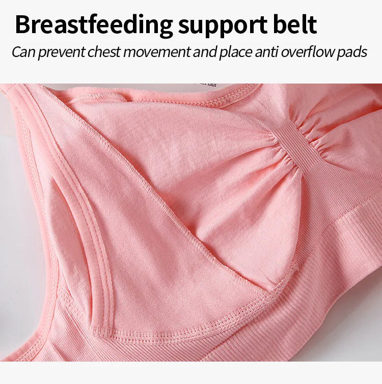 High Quality Maternity Nursing Bras Cotton Breastfeeding Pregnant Underwear Seamless Large Size Breathable Bra Push Up