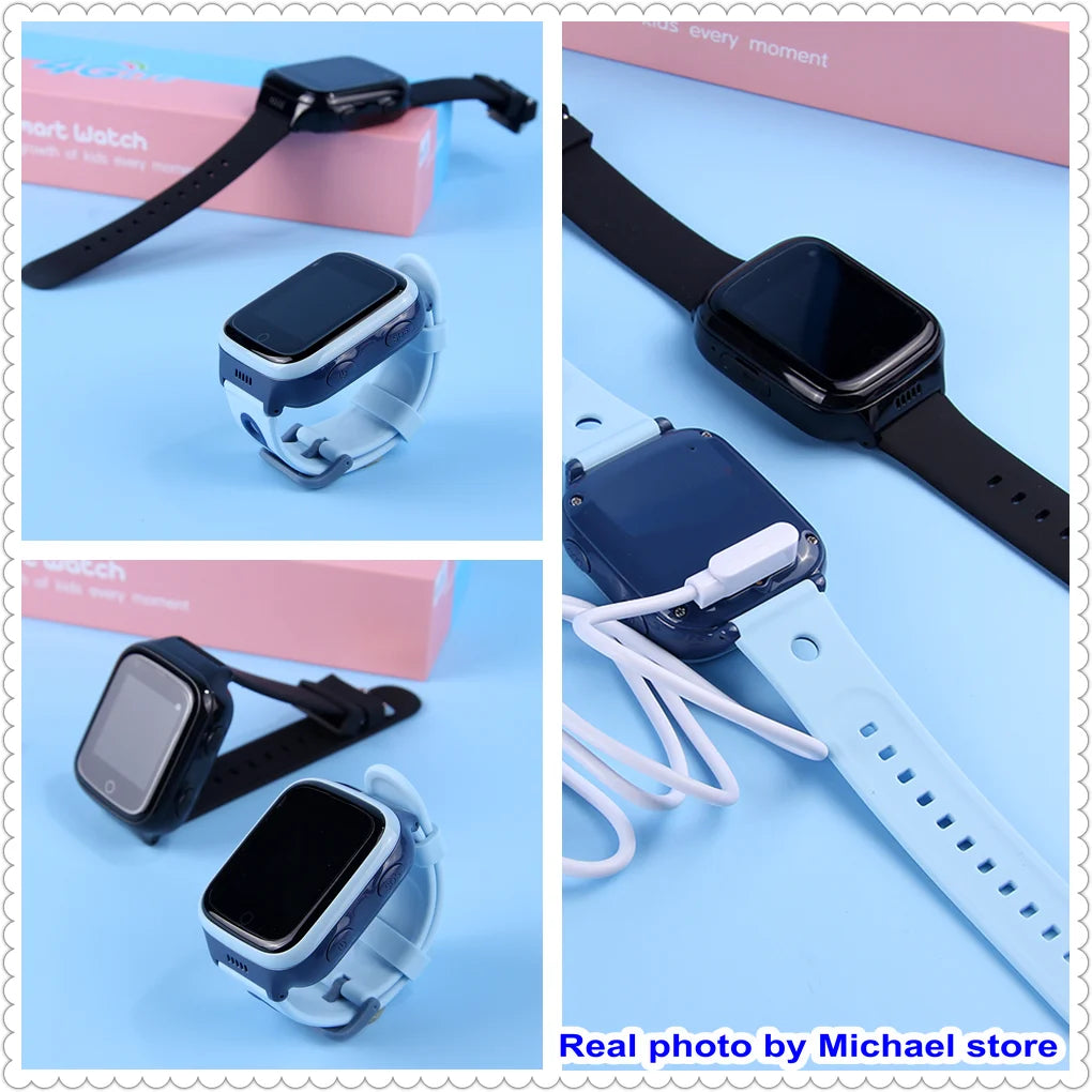 KGG 4G Smart Watch Kids GPS WiFi 1000mAh Video Call Tracker Location SOS Call Back Monitor Phone Watch Smartwatch Children Gifts