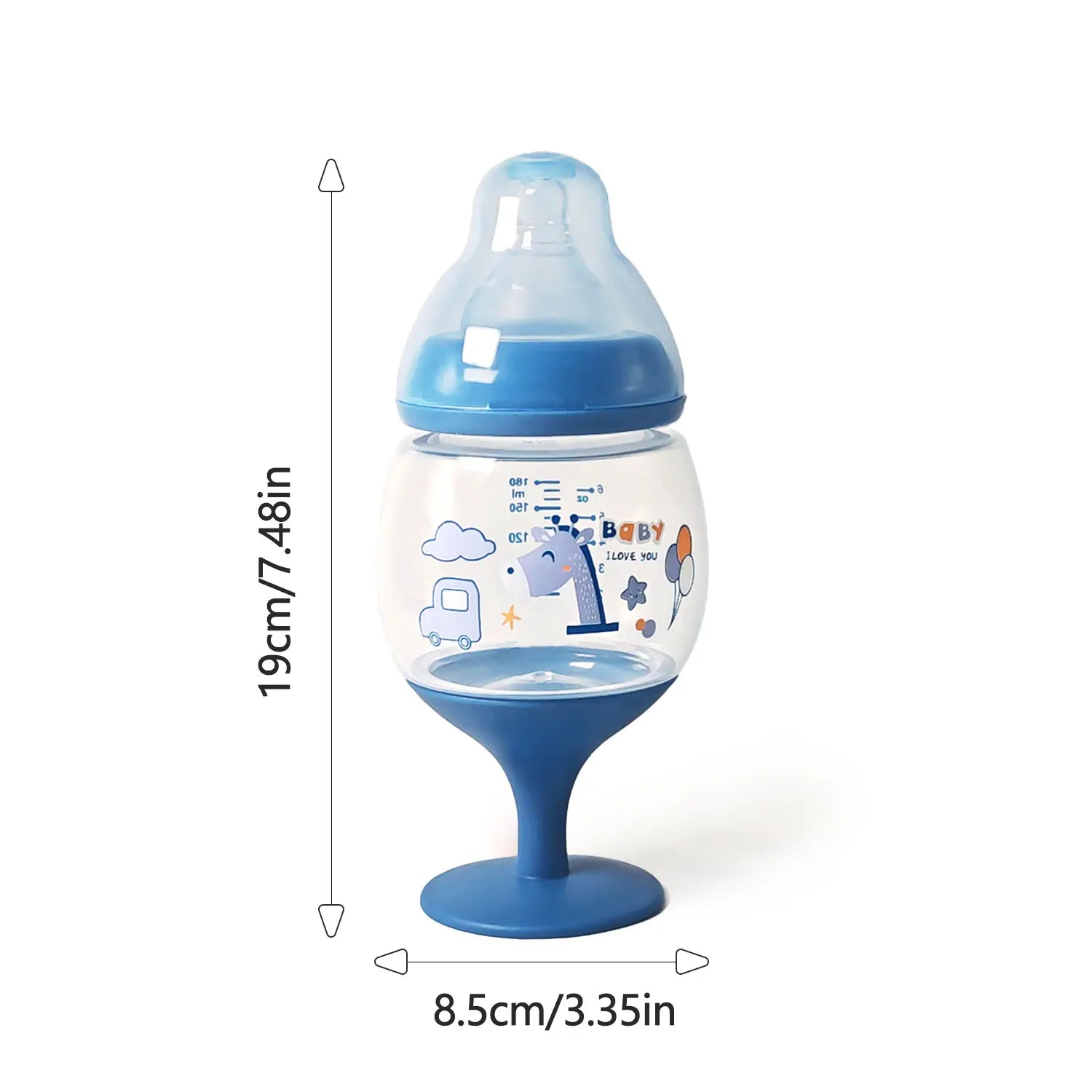 1PC180ml goblet baby bottle, photography accessories, baby drinking water, household cup, direct drinking juice, gift
