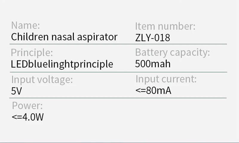 2025 New Pattern Baby Electric Nasal Aspirator for Newborn Charging Version Suction Tool to Prevent Nasal Congestion