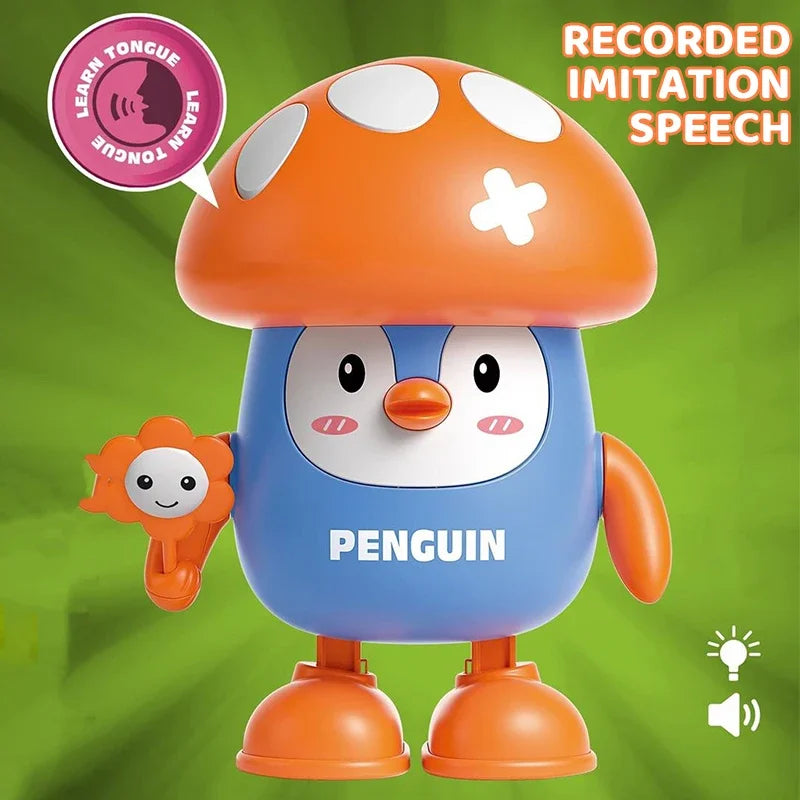 Penguin Electronic Toy Kids Electronic Pets with Music Light Animal Game Frog Walking Dance Moving Kid Toys 3 Year Gifts
